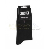 Мъжки чорапи от пениран памук СОКСЕТ - Черни